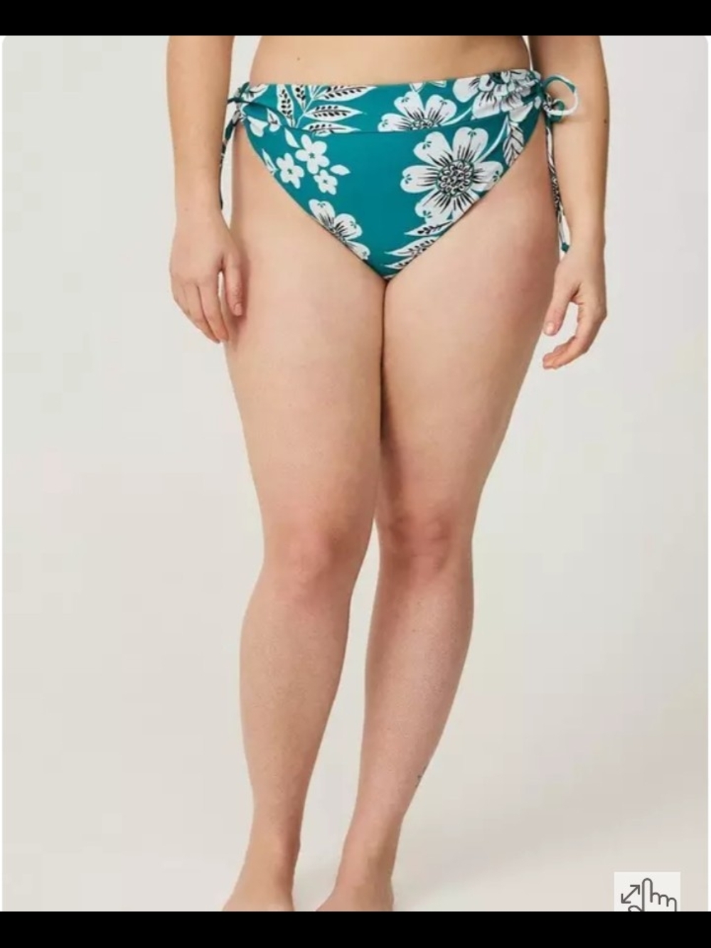 Torrid Cheeky Floral Tie Bikini Bottom Size 3X